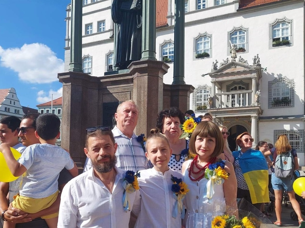 Пані Маргарита з родиною
