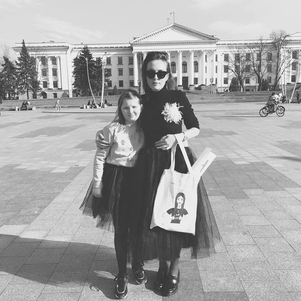Пані Катерина з донькою. 8 березня 2020 рік