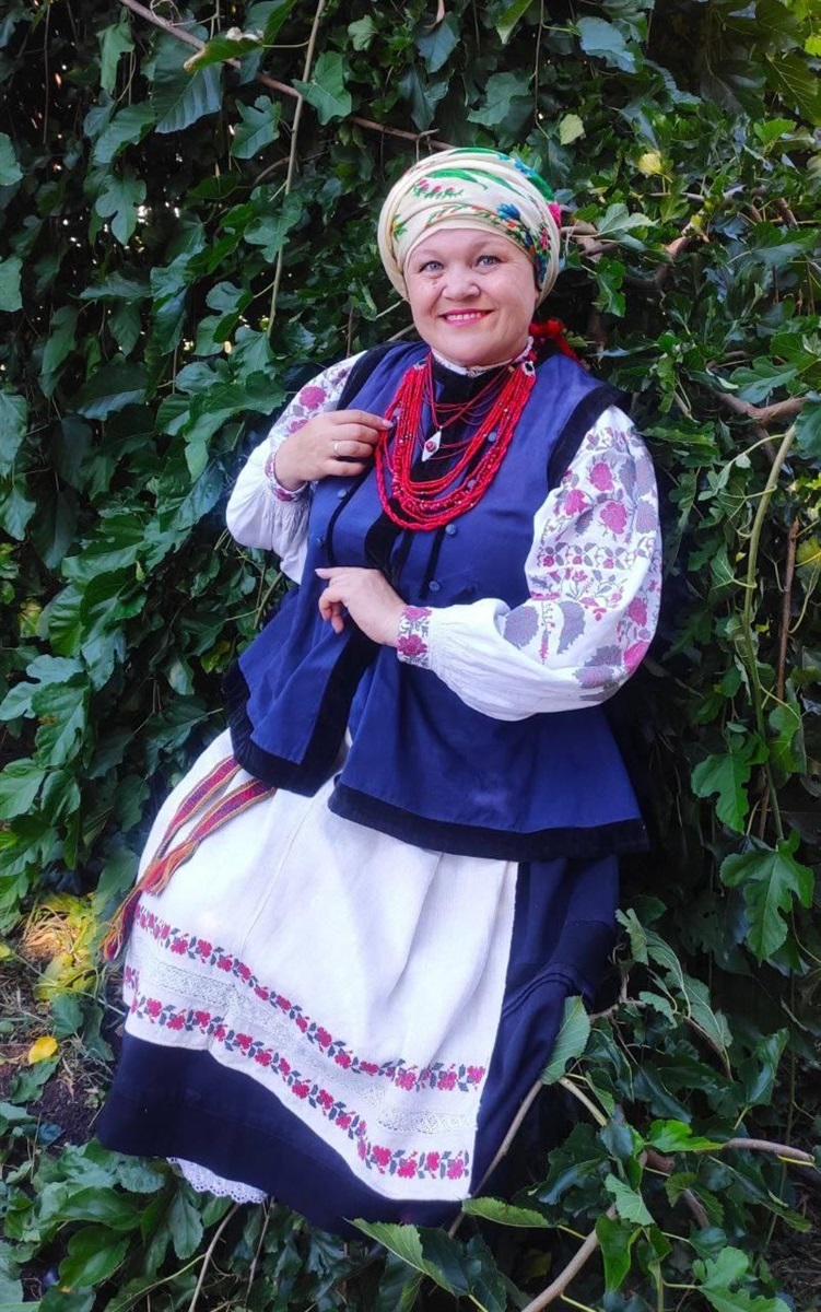 Ірина Крюченко під час Дня Незалежності України у Волновасі
