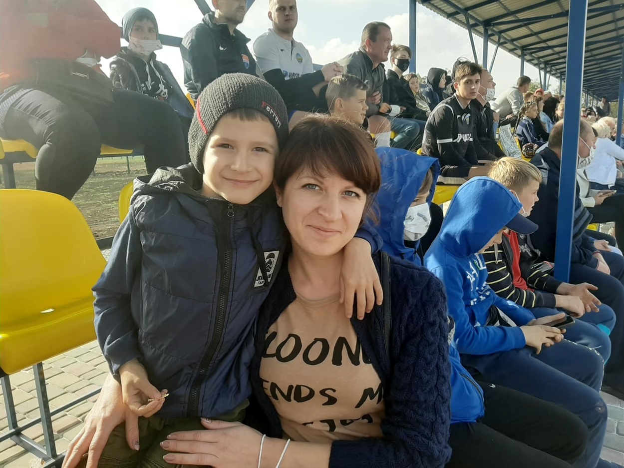 Пані Ольга з сином