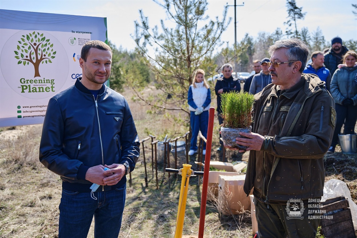 Павло Кириленко на акції у Краматорську