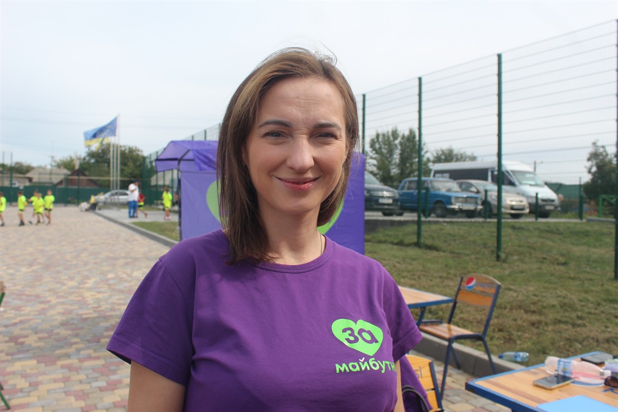 Лідерка Жіночого руху Ірина Суслова у Волновасі