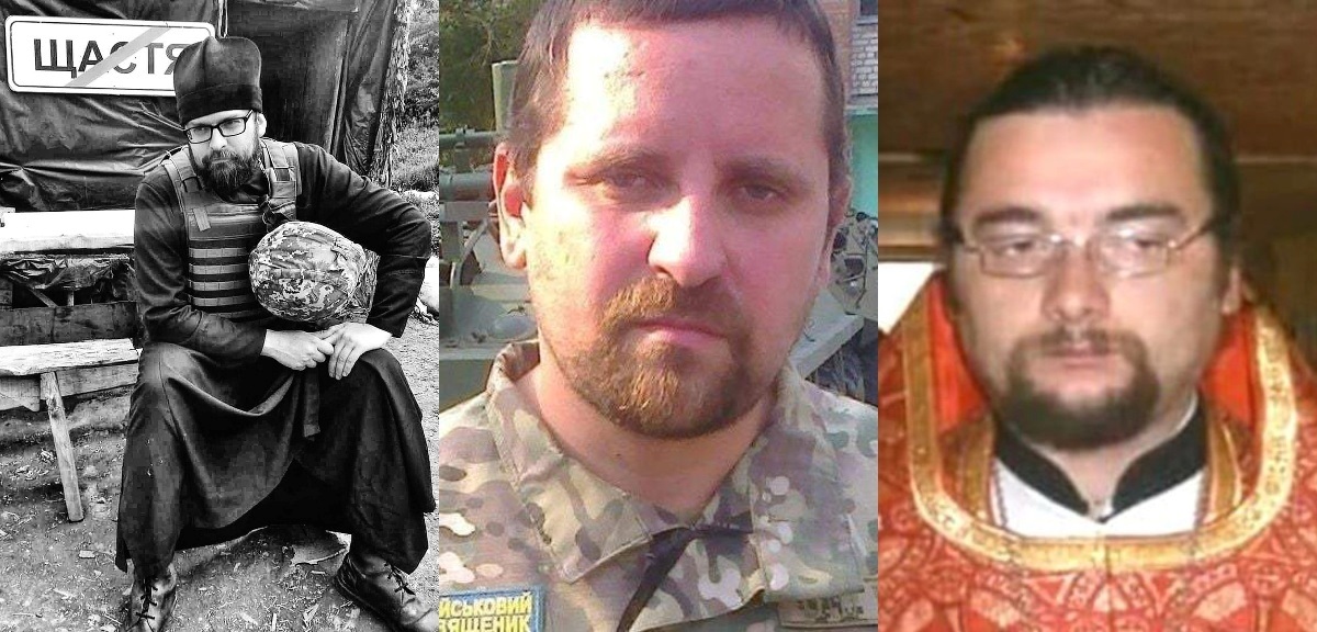 Ігумен Платон Моргунов (ліворуч 1 світлина) та протоієреї ПЦУ Максим Козачина (2 світлина) та Ростислав Дударенко (3 світлтна). 