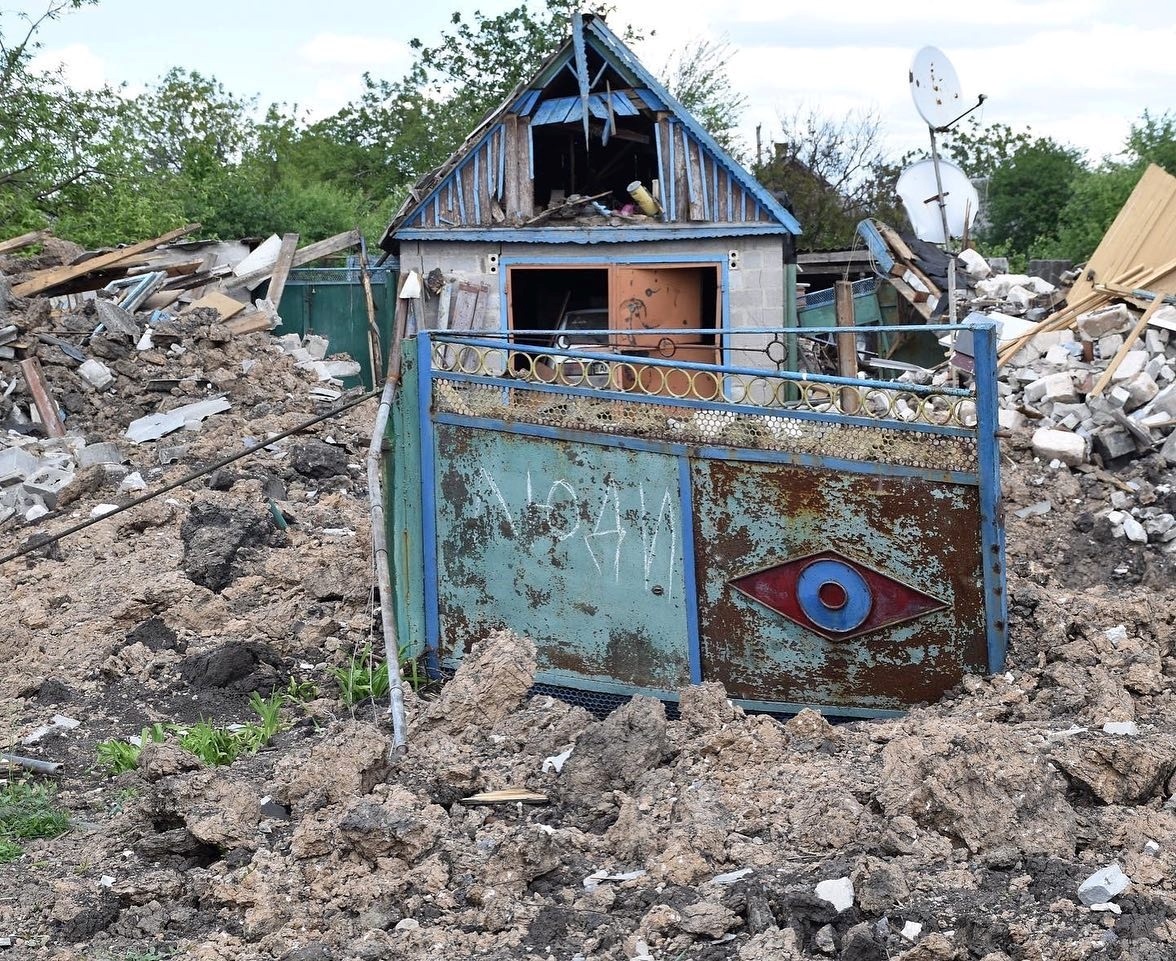 Будинок у Великій Новосілці, який зруйнувала російська армія