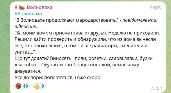 Ситуація в окупованій Волновасі
