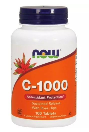 вітамін С-1000 з шипшиною від Now Foods