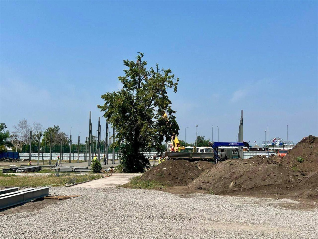 Будівництво "Центру єдиноборств" в окупованій Волновасі