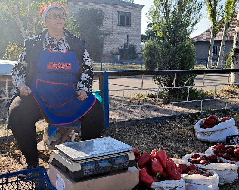 Жителька сусіднього села Любов, Андріївка, Донецька область. Суспільне Донбас/Юлія Підгола