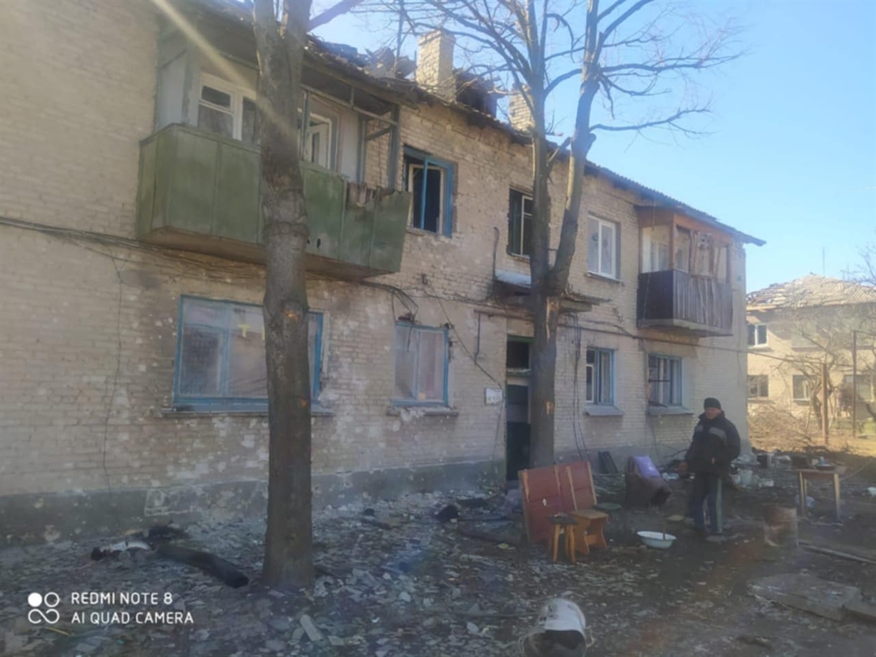 Будинок пані Анни у Волновасі після вторгнення російських окупантів