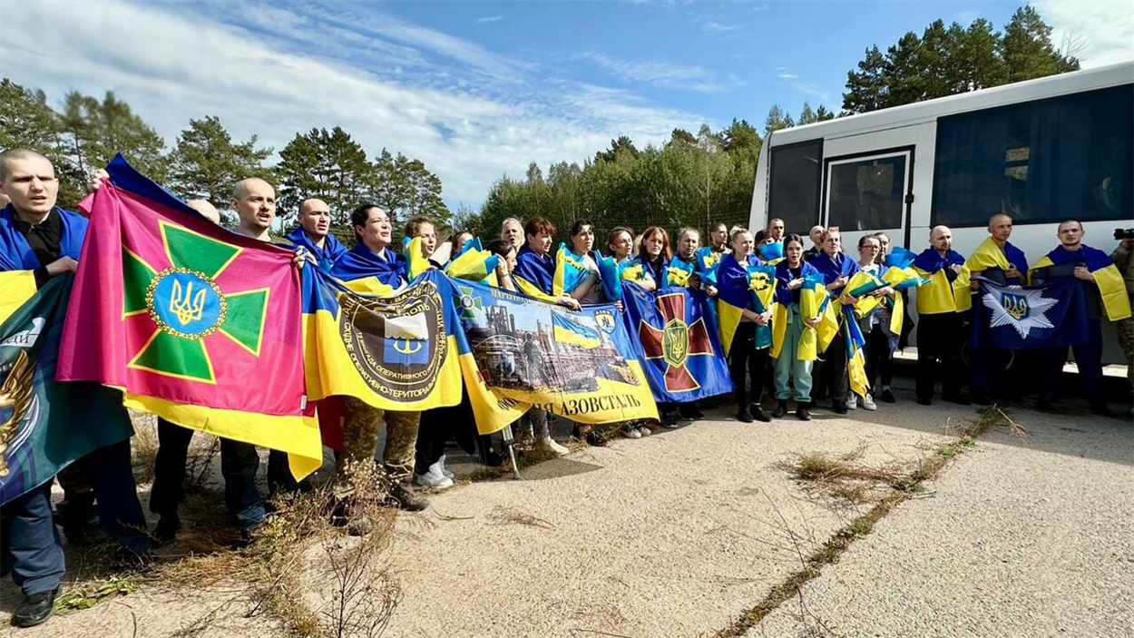 Повернені з російського ув’язнення цивільні та військові. 13 вересня 2024 рік