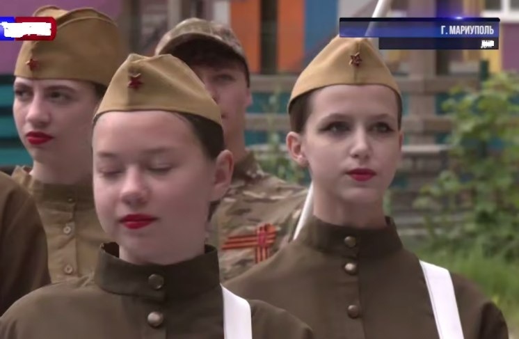 Скрін з відео заходу - “Юнармія” вітає ветеранів
