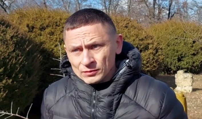 Сергій Данченко. Скрин з сюжету пропагандистів
