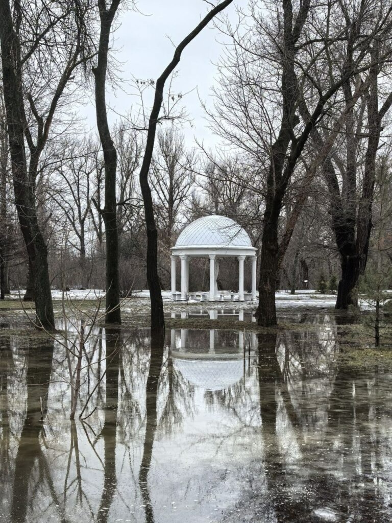 Луганськ після відлиги пішов під воду: двори й дороги підтопило, а окупанти називають це “Венецією”